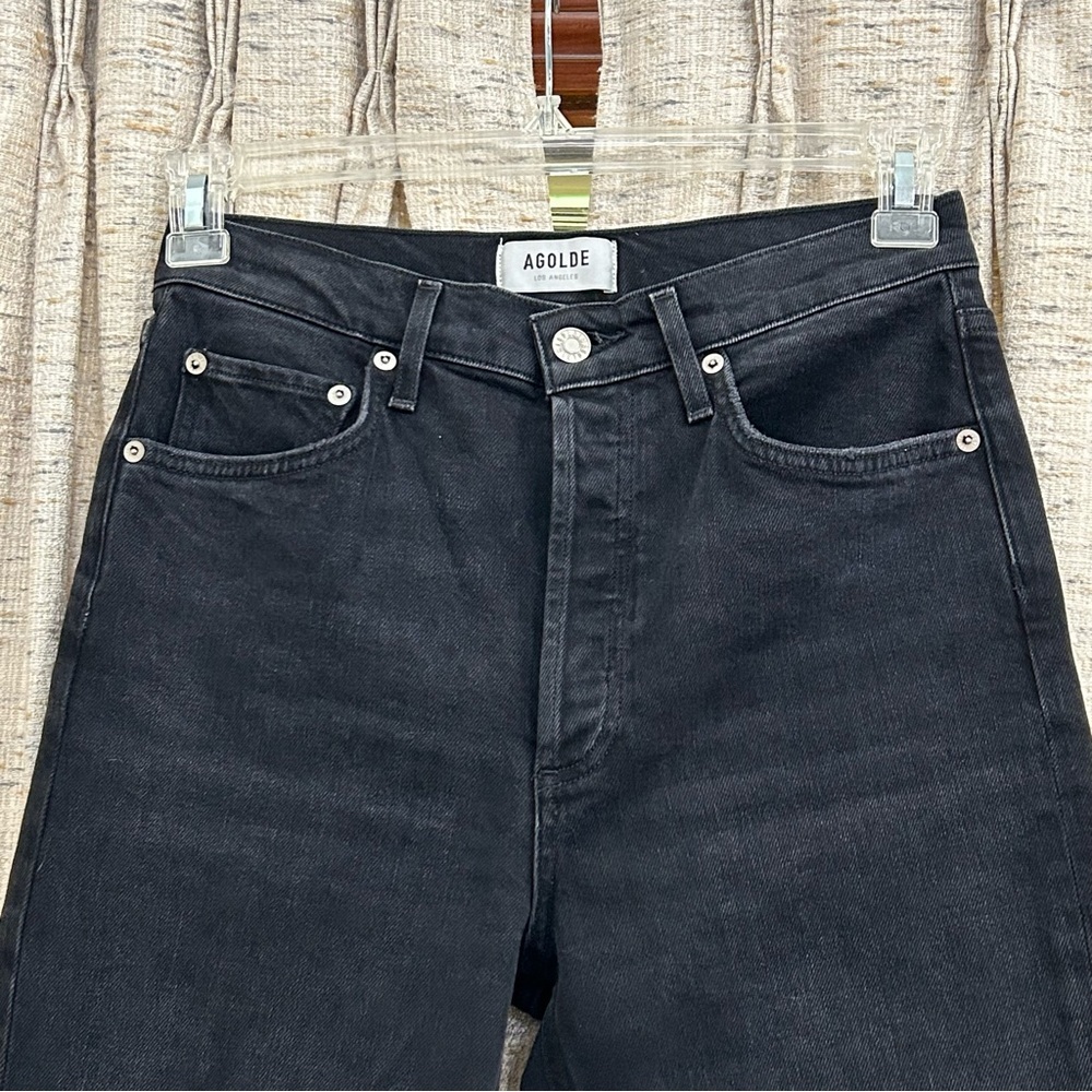 Agolde Riley High Rise Straight Crop Jeans - Picture 2 of 9
